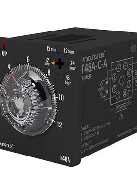 韩荣T48A-1B-A时间继电器T48A-12B-A定时器T48A-3B-A T48A-6B-A