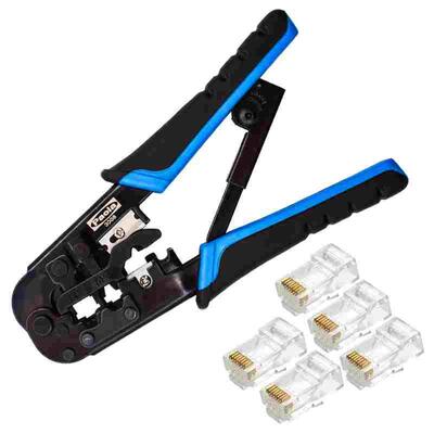 保拉专业级4P/6P/8P家用棘轮三用网络压接钳网线钳压水晶头3008