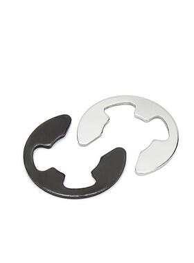 304不锈钢E型卡簧65锰开口挡圈M1.2M1.5M2M2.5M3M4M5M6M12M11-M30