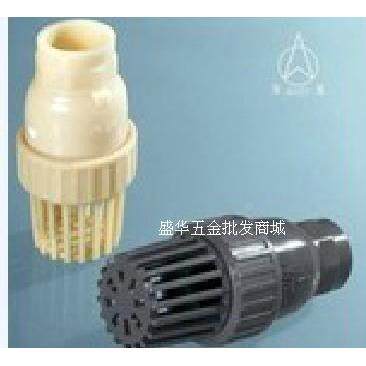 奔达牌灰色PVC底阀 塑料单由令底阀过滤阀/单向阀/底部止回阀1寸
