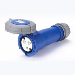 国曼电气MNIEKNES单相2P+PE三孔32A防水德标工业插头连接器MN3322