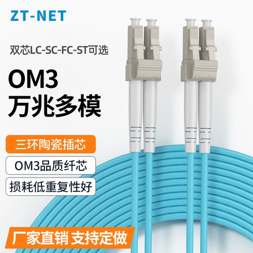 中天互联万兆多模光纤跳线双芯