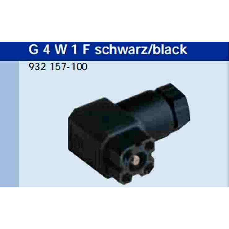 赫斯曼 G4W1F 矩形连接器 电磁阀插头 伺服阀插头 接线盒