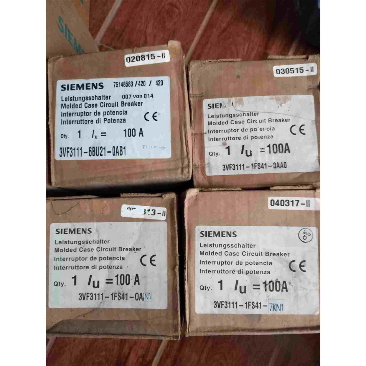 断路器3VF3111-6BU21-0AB1/1FS41-0AA0/0AN1/7KN1现货