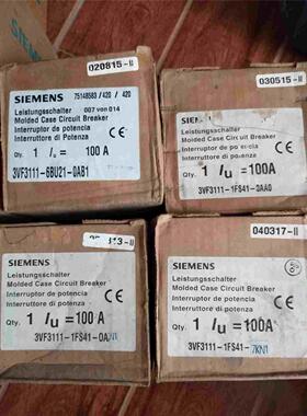 断路器3VF3111-6BU21-0AB1/1FS41-0AA0/0AN1/7KN1现货