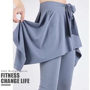 瑜伽裤防尴尬外搭屁帘女防走光遮挡裙运动健身跑步一片式外搭裙罩