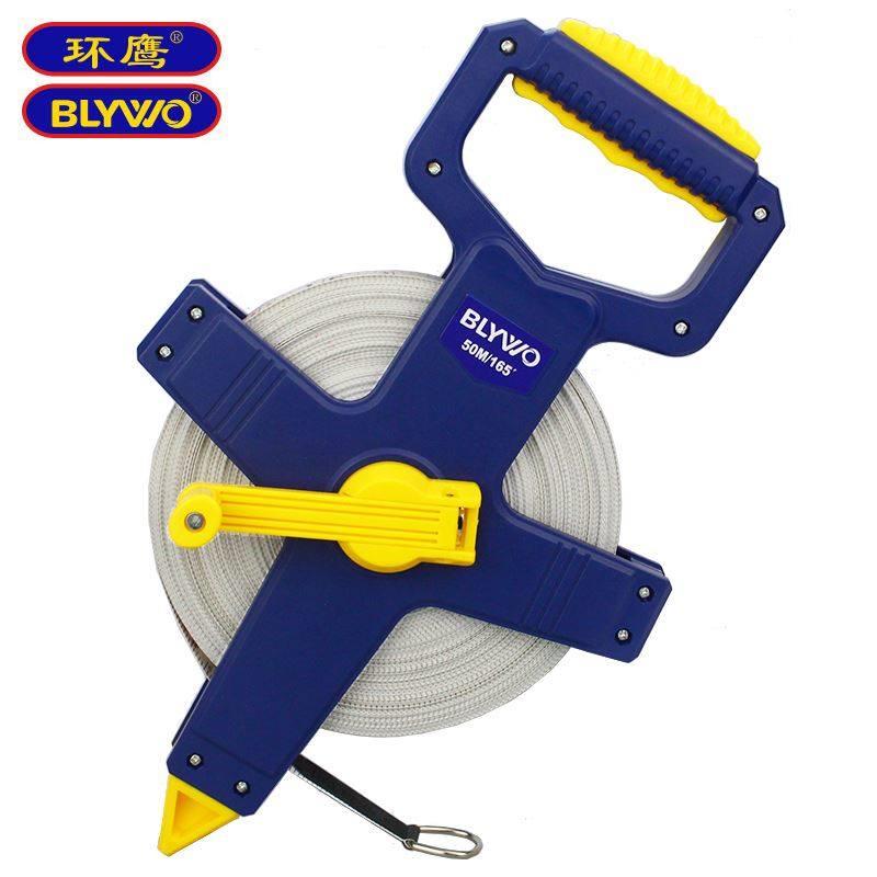 环鹰 皮卷尺纤维尺建筑工程测量尺房屋装修量房尺布尺皮尺量地尺