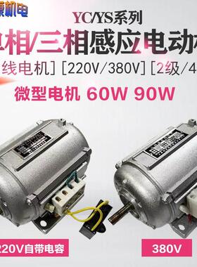 科界单相感应电动机220V微型电机高速中速380V小型YC5024 YS5022