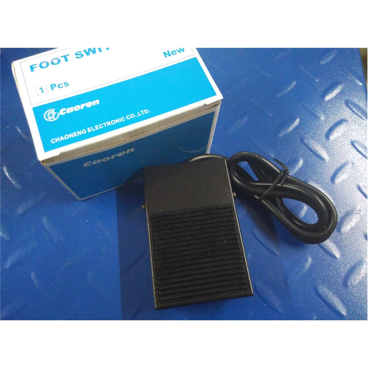 原装caoren脚踏开关CND(FS)-1铁壳踏板开关FS-1自复脚踏开关1米线