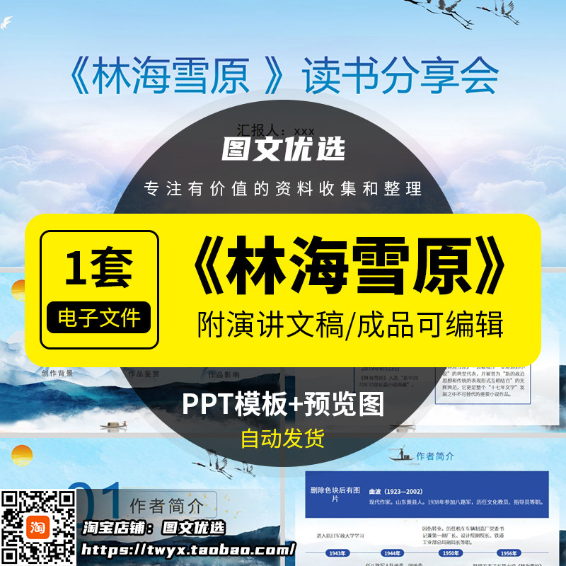 林海雪原读书分享ppt文稿讲稿红色经典阅读好书推荐阅读交流会图片