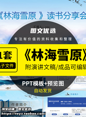 林海雪原读书分享ppt文稿讲稿红色经典阅读好书推荐阅读交流会