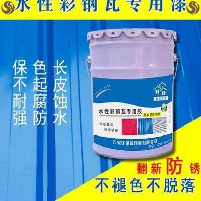 金属漆碳镀锌管面漆修复厂房水性漆涂料铁门彩钢瓦翻新专用漆防.