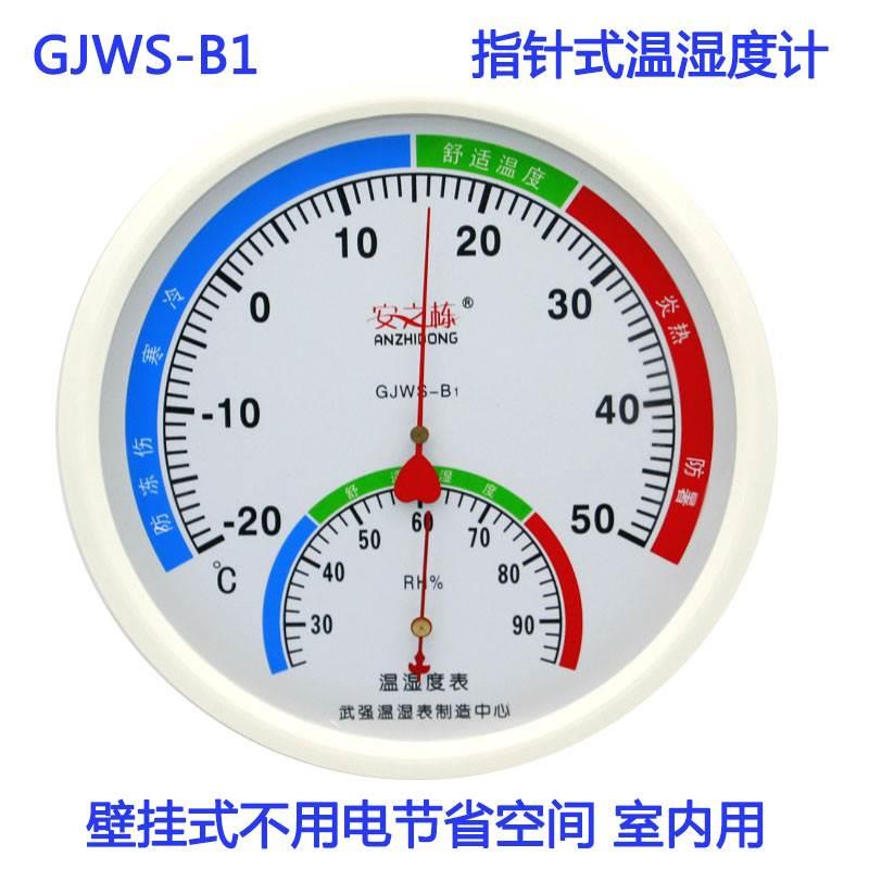 河北安之栋GJWS-B1温湿度计壁挂式圆大医院药店-30-50度200MM指针