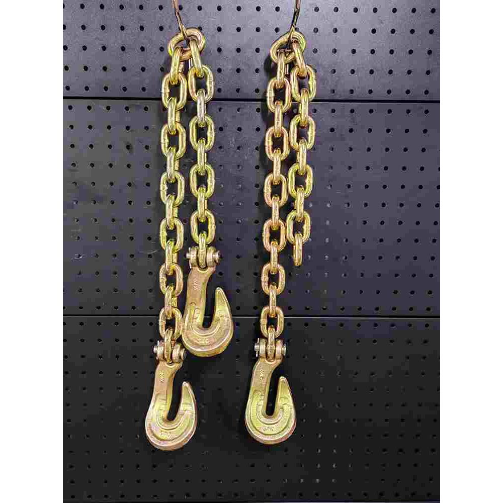 羊角弯钩起重链条镀锌锰钢链G80抓钩捆绑链条弯型卡链吊钩叉车链