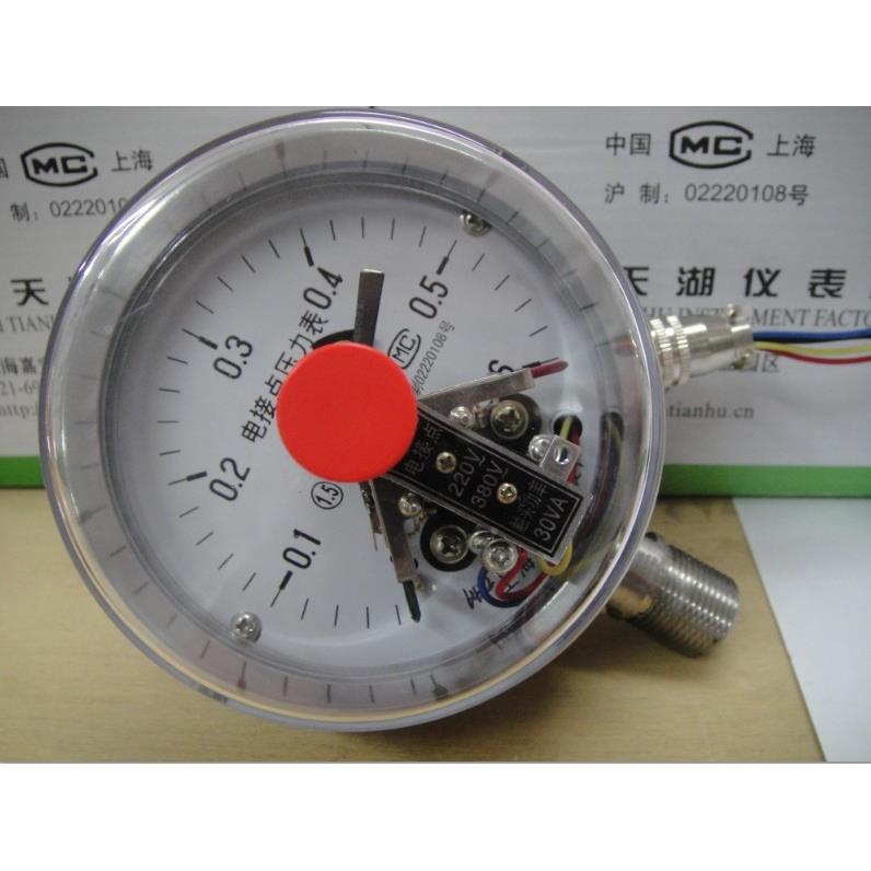 全不锈钢电接点压力表YXC-100BF 0.6 1 1.6mpa耐高温真空-0.1-0