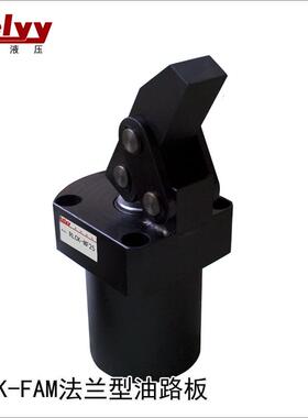 杠杆液压夹具HLC/HDK/RLCK-FAM25/32/40/50/63油路板上法兰型转角