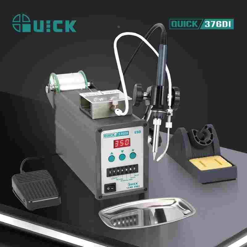 QUICK快克376DI破锡电焊台376DI-150W脚踏出锡焊台手动出锡焊接