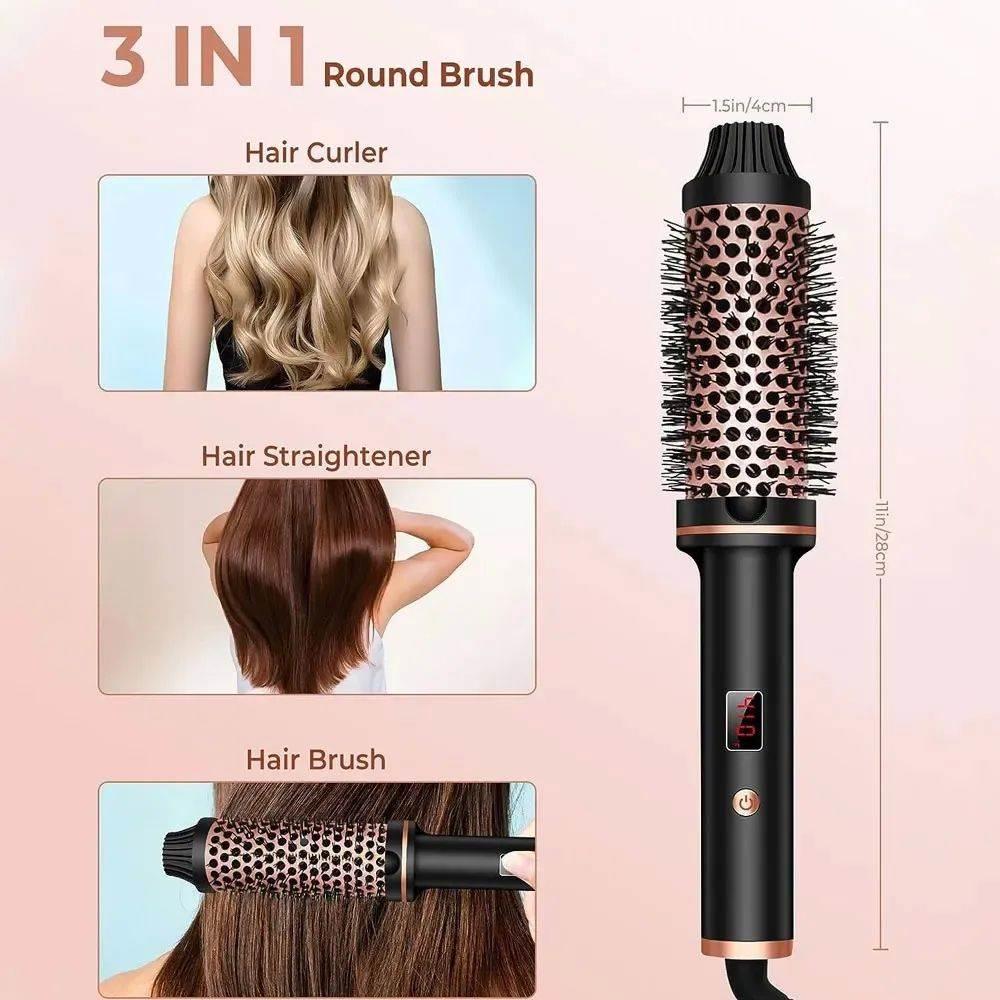 Thermal Brush 1.5 Inch Heated Curling Brush Ceramic Curling