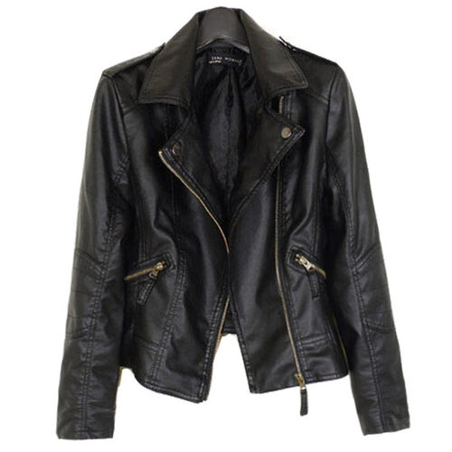 PUFauxLeatherJackWom