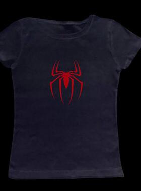 Y2k Crop Top Summer Gothic Slim Vintage Graphic Baby Tee emo