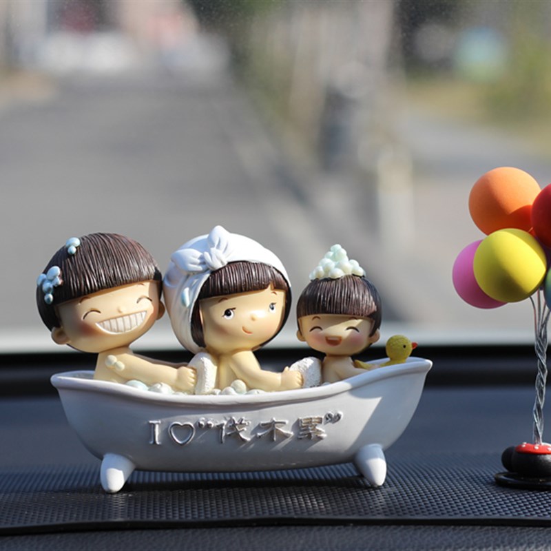 摆件可爱公仔车饰D车内车载男女爱恋装