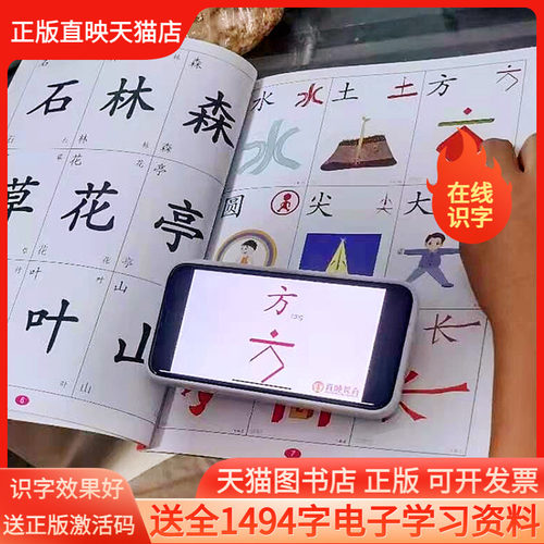 直映认字正版识字启蒙早教认知书