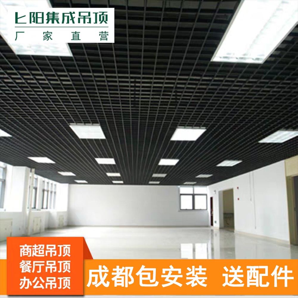 匕阳铁格栅天花板吊顶葡萄架格栏格棚网格装饰顶材料包安自装
