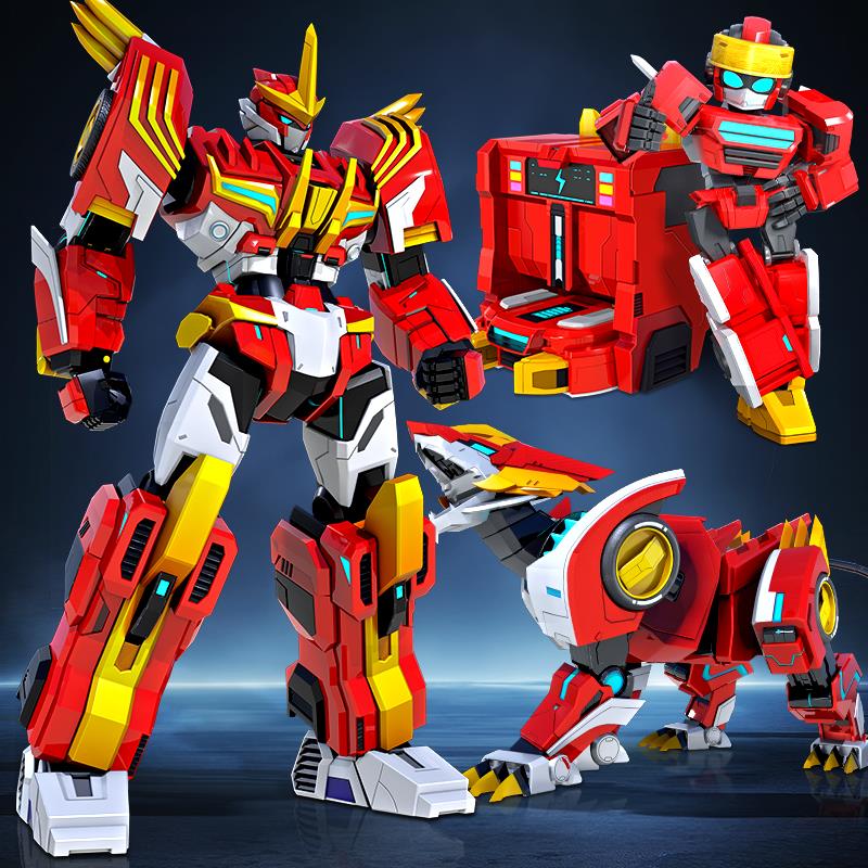 新品铠兽超人3狮王战神变形机器人玩具儿童男孩机甲正版合体套装