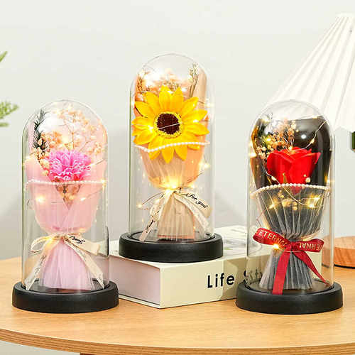 教师节情人节生日礼物玫瑰花摆件