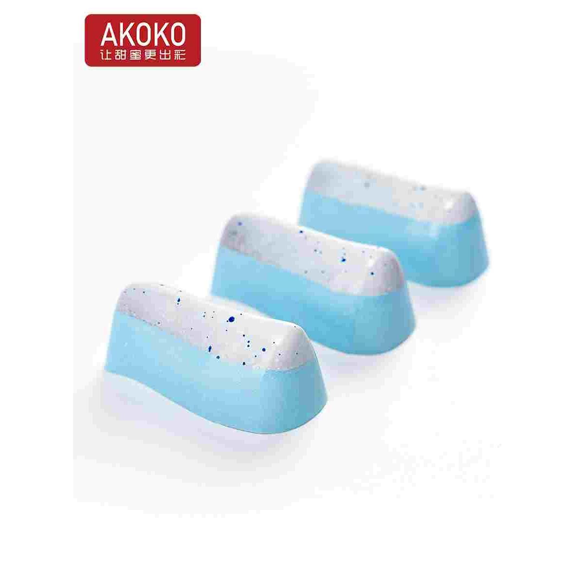 AKOKO 21连牙膏法式手工巧克力模具立体PC材质巧克力烘焙模10040