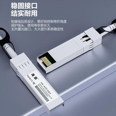 海奈QSFP+AOC光纤堆叠线缆模块万兆40G有源直连光缆10米HN-AOC40G