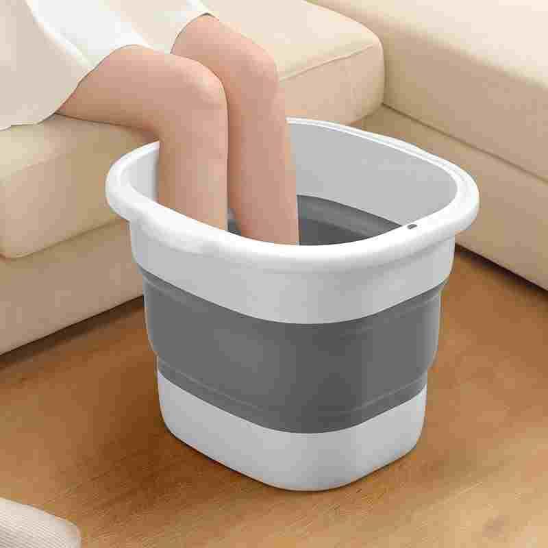 可折叠泡脚桶家用加高深过小腿保温按摩足浴盆新款冬季养生洗脚盆