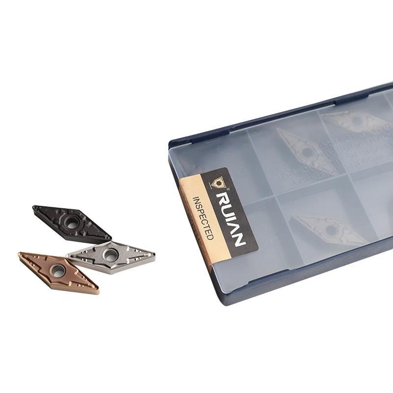 锐安RUIAN数控刀片VNMG1604/08-GM/TM钢件不锈钢菱形双面用刀粒