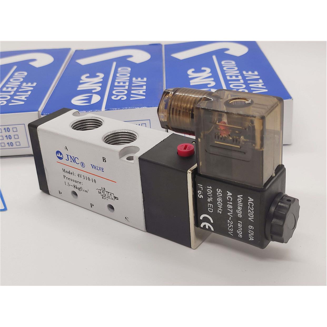 原装JNC杰恩西气动4V310-10二位五通电磁阀 3分电磁换向阀AC220V