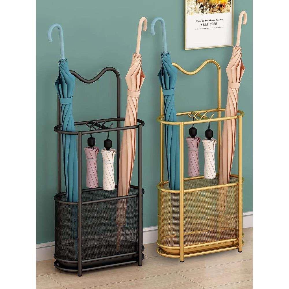 轻奢雨伞收纳架家用门口创意伞架放伞沥水置物架铁艺雨伞收纳神器