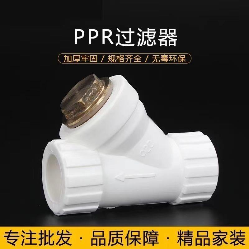 PPR全塑活接铜Y型过滤器活接头20 4分25 6分32水管管材管件63配件