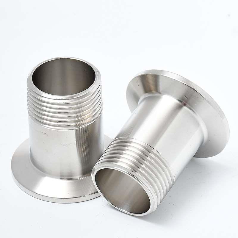 304不锈钢卫生级快装外丝 外螺纹卡箍接头 不锈钢接头 螺纹接头
