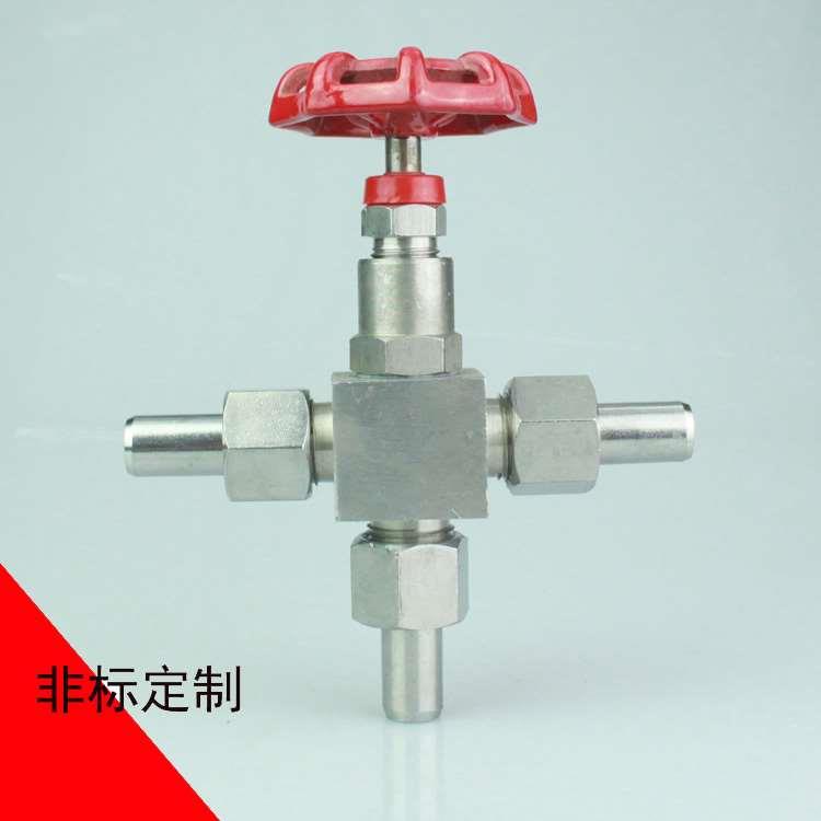 J26W 焊接三通针型阀 外螺纹三通截止阀 YZJ10-14 三通阀 DN10