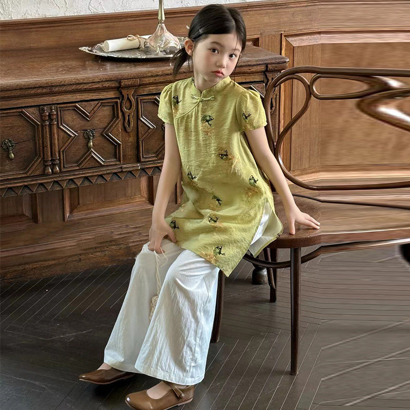 女童汉服套装休闲国风夏日儿童女生经典春夏潮服夏天甜美网红潮宝