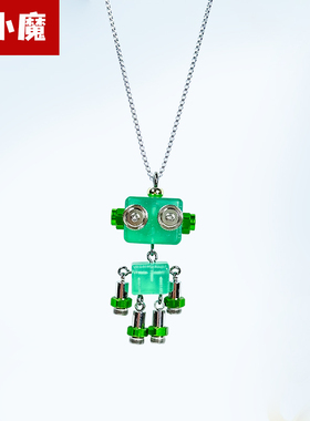 原创机器人项链木小魔朋克机器人