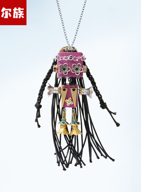 【维吾尔族】木小魔手作新疆异域民族风编绳项链设计感复古毛衣链