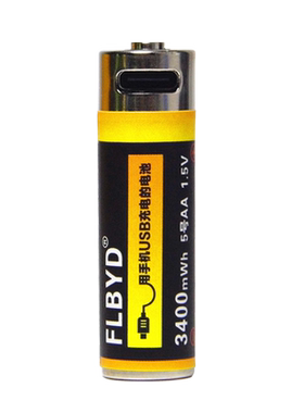 FLBYD适用飞利浦PQ206博朗干电池剃须刀M60 M90 5号锂电池 日本24K黄金棒美容棒5号USB可充电锂电池1.5V五号