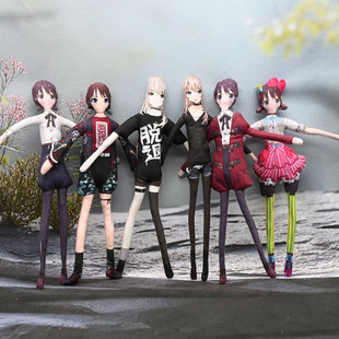 哭泣少女乐队井芹仁菜河源木桃香抽象玩偶手脚铁丝骨架活动摆造型