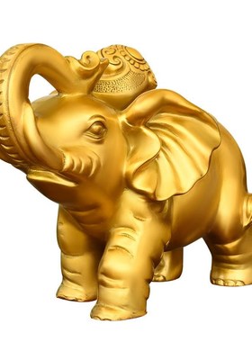 铜象摆件一对吸水大n象客厅酒柜家居乔迁办公室店铺装饰工艺礼品