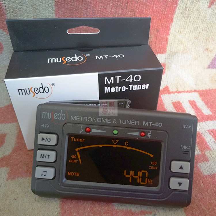小天使MT-40吉他调音器MT-40贝A司校音调音器 节拍器MT-40(3合1