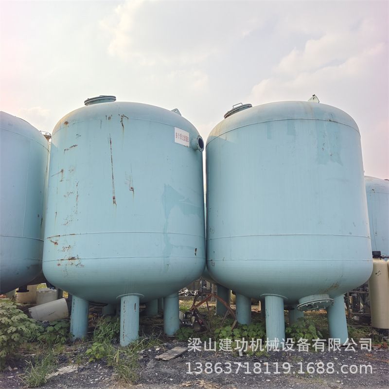 二手碳钢活性炭多介质过滤器 活性炭锰砂沙水浅层砂处理过滤器