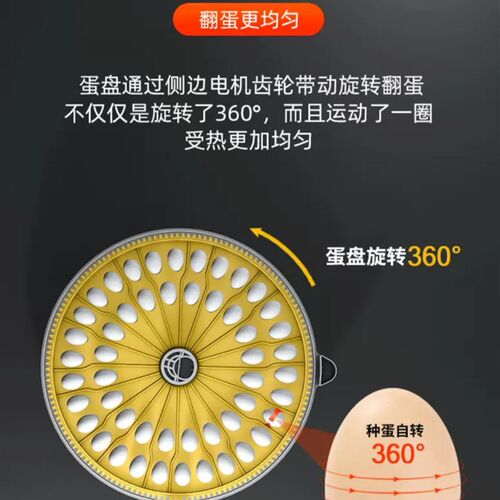 小飞碟孵蛋器孵化箱小型t家用智能全E自动芦丁鸡鹦鹉鸟蛋小鸡孵化