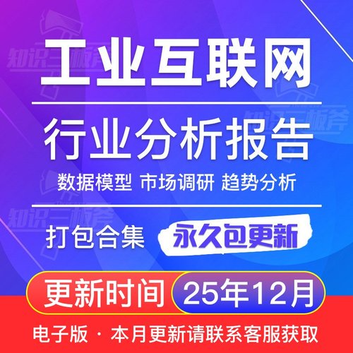2025年IIoT工业互联网行业发展专题研究分析报告大全G31