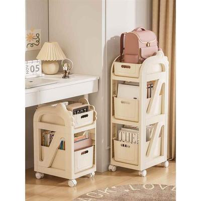 书包置物架可移动小推车零食书本多层收纳架家用桌下收纳置物架子