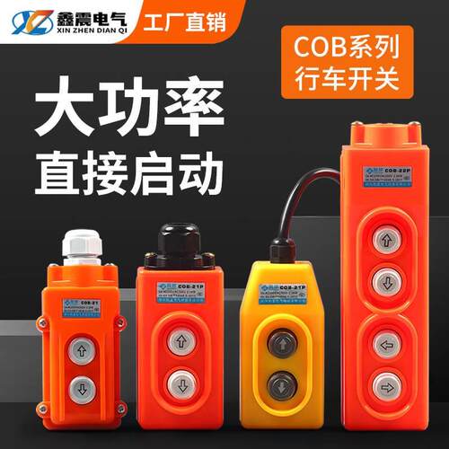 电葫芦升降机上下按钮开关220v380v吊机行车起重机直控COB-21P